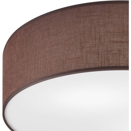 Luminária de teto SIRJA 2xE27/60W/230V diâmetro 45 cm castanha