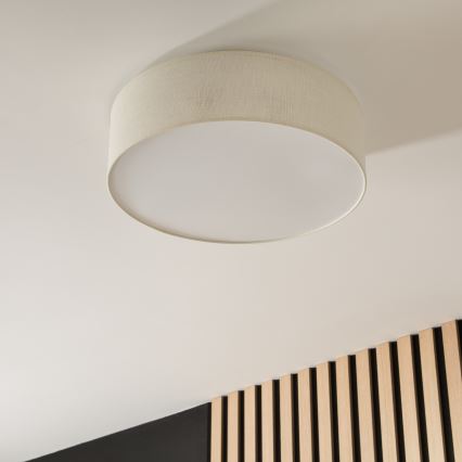 Luminária de teto SIRJA 2xE27/60W/230V diâmetro 45 cm creme