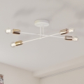 Luminária de teto sobreposta CAMBRIDGE 4xE27/15W/230V latão/branco