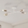 Luminária de teto sobreposta CAMBRIDGE 4xE27/15W/230V latão/branco