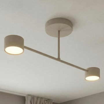 Luminária de teto sobreposta HALO 2xGX53/12W/230V bege