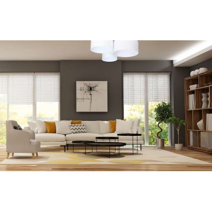 Luminária de teto SPACE 3xE27/60W/230V branca