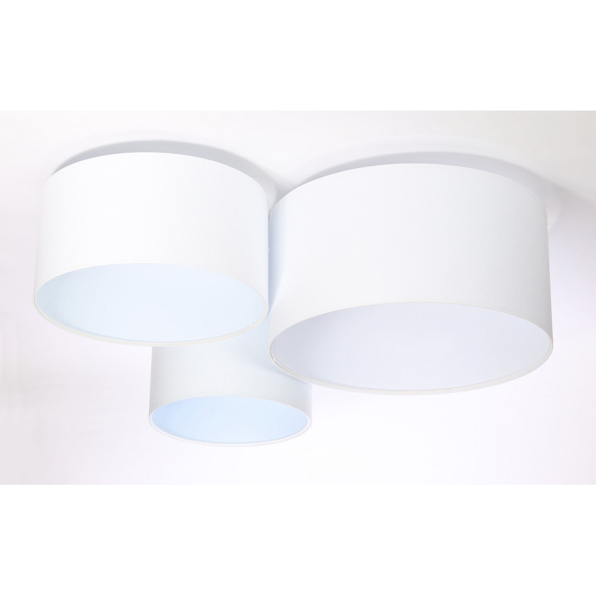 Luminária de teto SPACE 3xE27/60W/230V branca