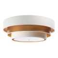 Luminária de teto TRINITI 2xE27/60W/230V branco/dourado