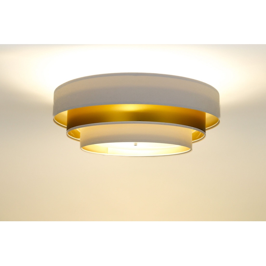 Luminária de teto TRINITI 2xE27/60W/230V branco/dourado