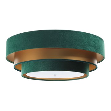 Luminária de teto TRINITI 2xE27/60W/230V verde/dourado