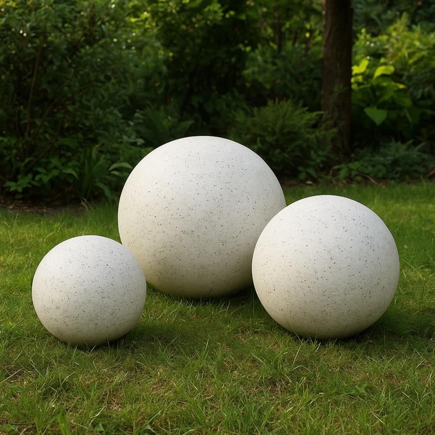 Luminária decorativa de exterior LUMISTONE 1xE27/15W/230V IP65, diâmetro 25 cm