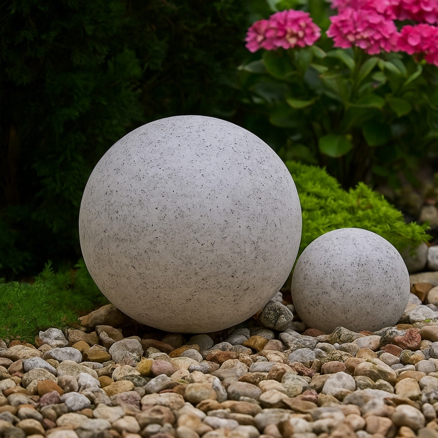 Luminária decorativa de exterior LUMISTONE 1xE27/15W/230V IP65, diâmetro 25 cm