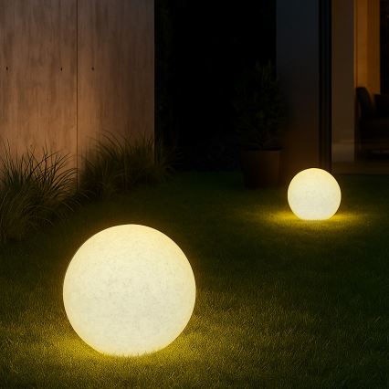 Luminária decorativa para exterior LUMISTONE 1xE27/15W/230V IP65 Ø 28 cm