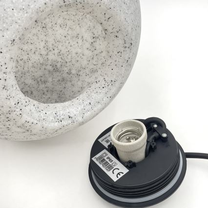 Luminária decorativa para exterior LUMISTONE 1xE27/15W/230V IP65 Ø 28 cm