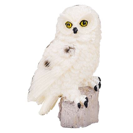 Luminária solar decorativa com sensor, 6xLED/1,2V 3000K 40 cm 600 mAh IP44, coruja