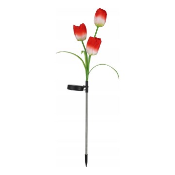 Luminária decorativa solar LED RGB 3xLED/3,7V 200 mAh IP44 Tulipa