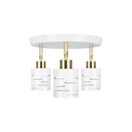 Luminária direcional ELEN 3xE27/35W/230V branca/dourada