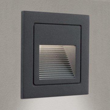 Luminária Embutida LED LORO LED/2W/230V IP65 antracite