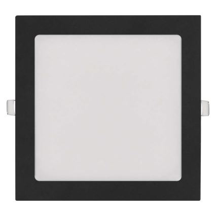Luminária embutida NEXXO LED/18W/230V 3000/3500/4000K preta 22,5 x 22,5 cm
