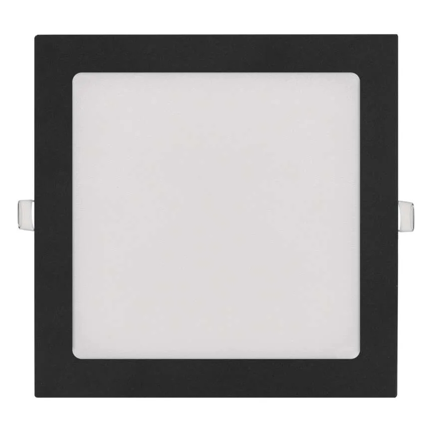 Luminária embutida NEXXO LED/18W/230V 3000/3500/4000K preta 22,5 x 22,5 cm