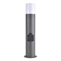 Luminária exterior com tomada DALLAS 1xE27/12W/230V IP44 antracite