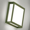 Luminária exterior HENRY 2xE27/15W/230V 26x26 cm IP44 verde