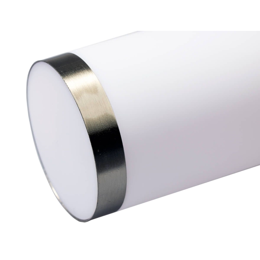 Lâmpada LED RGBW regulável para exterior LIVIA 1xE27/6,5W/230V 2700-6500K Wi-Fi 100 cm IP44 prateada