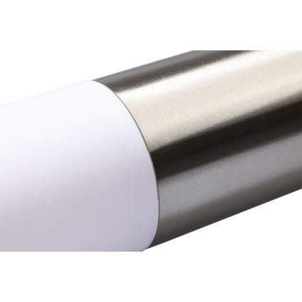 Lâmpada LED RGBW regulável para exterior LIVIA 1xE27/6,5W/230V 2700-6500K Wi-Fi 100 cm IP44 prateada