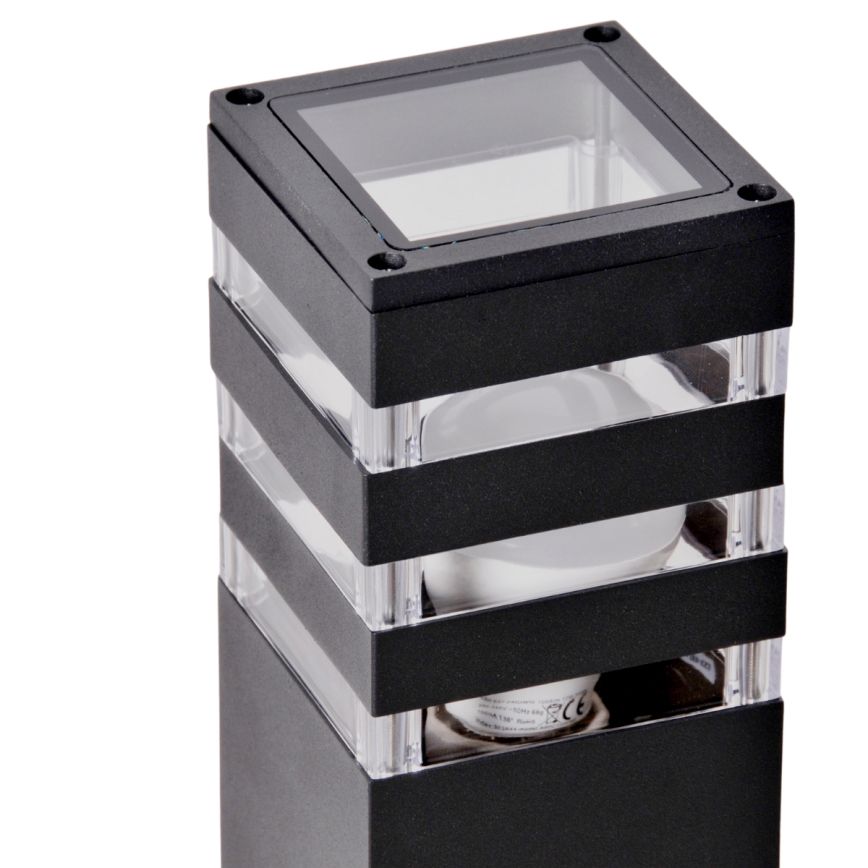 Luminária exterior LED RGBW regulável TEKSAS 1xE27/12W/230V 2700-6500K Wi-Fi 74 cm IP44 antracite