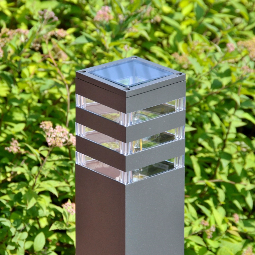 Luminária exterior LED RGBW dimerizável TEKSAS 1xE27/12W/230V 2700-6500K 44 cm IP44 antracite