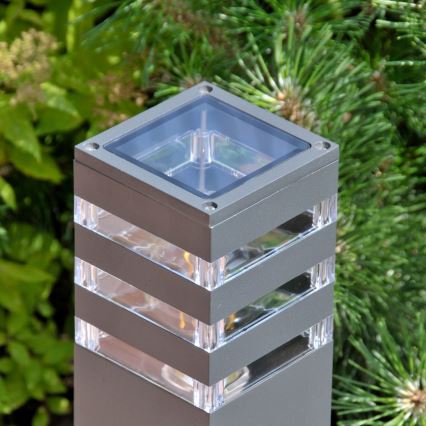 Luminária exterior LED RGBW dimerizável TEKSAS 1xE27/9W/230V 2700-6500K Wi-Fi 44 cm IP44 antracite