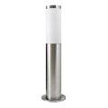 Luminária exterior LIVIA 1xE27/10W/230V 45 cm IP44 prateada