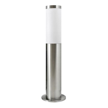 Luminária exterior LIVIA 1xE27/10W/230V 45 cm IP44 prateada