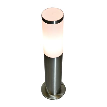 Luminária exterior LIVIA 1xE27/10W/230V 45 cm IP44 prateada