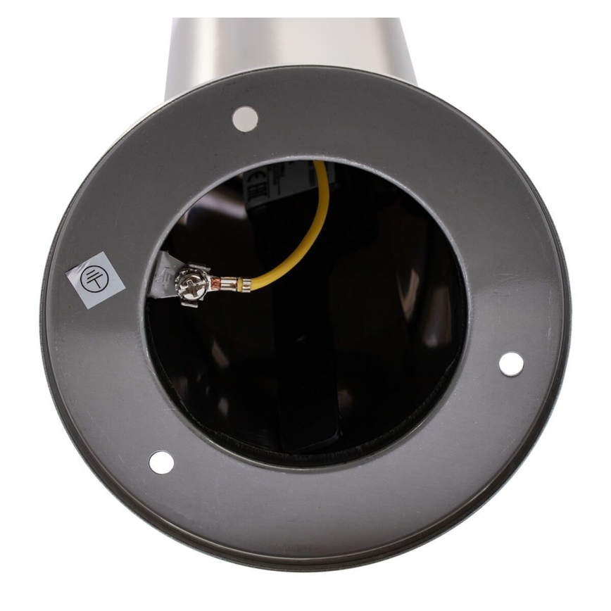 Luminária exterior LIVIA 1xE27/10W/230V 45 cm IP44 prateada