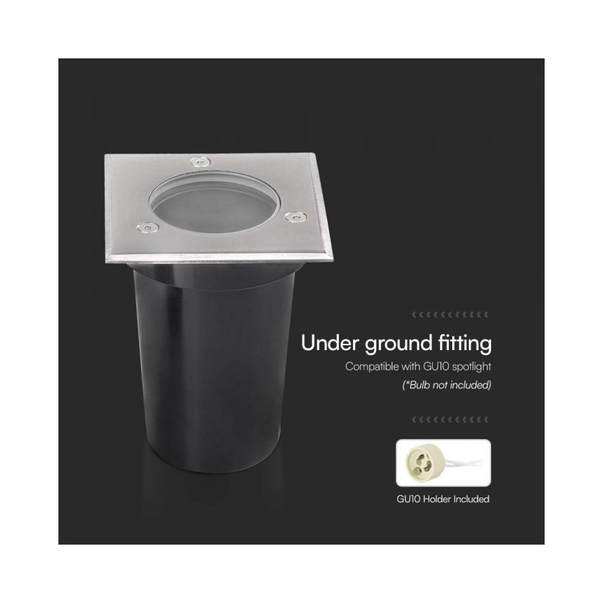 Luminária de entrada externa 1xGU10/35W/230V IP67