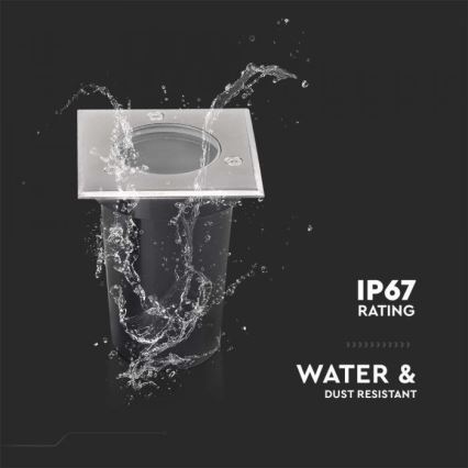 Luminária de entrada externa 1xGU10/35W/230V IP67