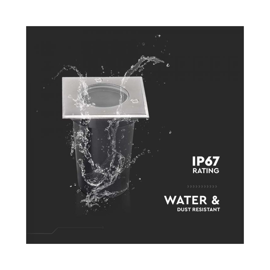 Luminária de entrada externa 1xGU10/35W/230V IP67