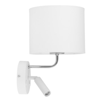 Luminária Flexível LED RICHI 1xE27/15W/230V + LED/3W/230V branca