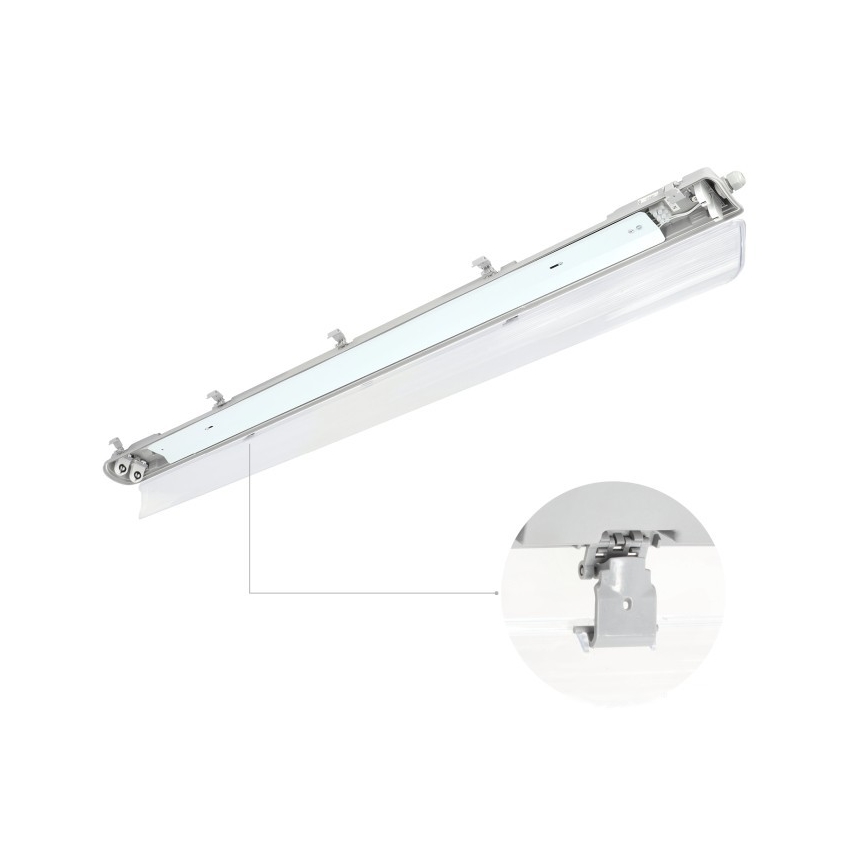 Luminária fluorescente técnica HERMIC T8 2xG13/18W/230V IP65