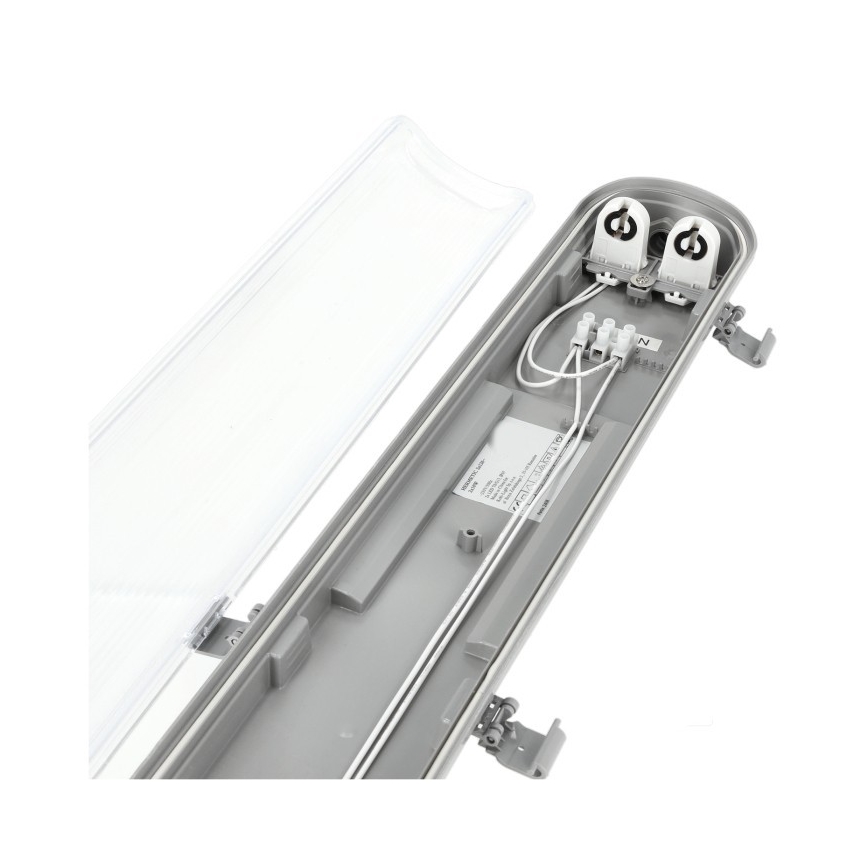 Luminária fluorescente técnica LED T8 2xG13/18W/230V 5000K IP65 127 cm