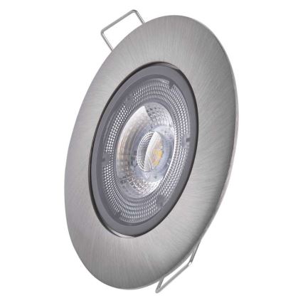 Luminária LED de embutir EXCLUSIVE LED/5W/230V 4000 K prateada