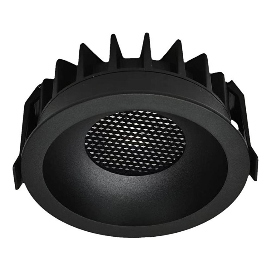 Luminária LED de embutir LED/24W/230V 3000/4000/6400K Ø 13,5 cm preta