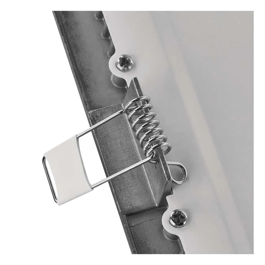 Luminária LED de embutir NEXXO LED/7W/230V 3000/3500/4000K prateada 12x12 cm