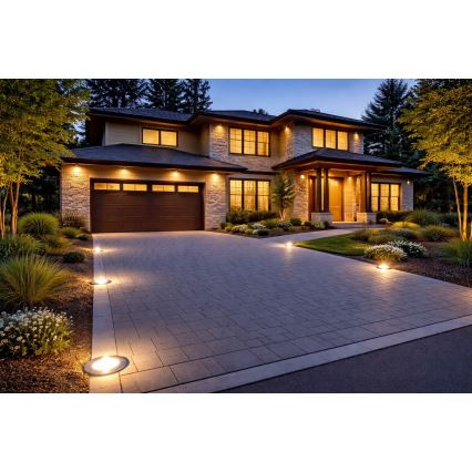 Luminária LED de embutir para exterior PELIA LED/30W/230V 4000K IP68 prata