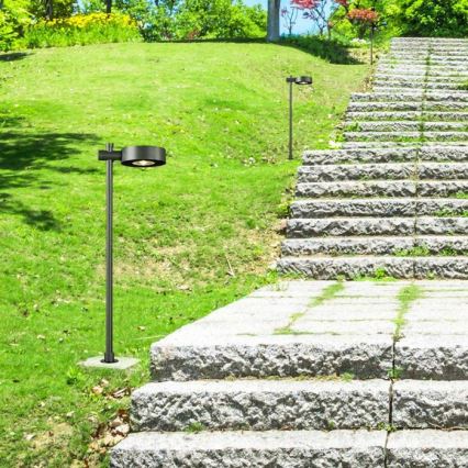 Luminária LED de exterior 7W 230V 3000K IP65 preta 102 cm