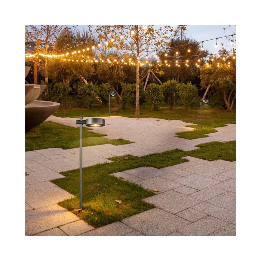 Luminária LED de exterior 7W 230V 4000K IP65 preta 102 cm