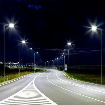 Luminária de Rua LED SAMSUNG CHIP LED/100W/230V 4000K IP65 cinza