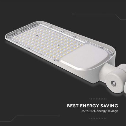 Luminária de Rua LED SAMSUNG CHIP LED/100W/230V 6500K IP65 cinza