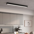 Luminária LED de sobrepor/lustre em cabo 44W 230V 4000K 120 cm preto