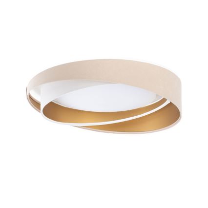 Candeeiro de teto dimerizável SMART GALAXY MODERN LED/24W/230V 3000-6500K diâmetro 55 cm bege/branco/dourado + controlo remoto