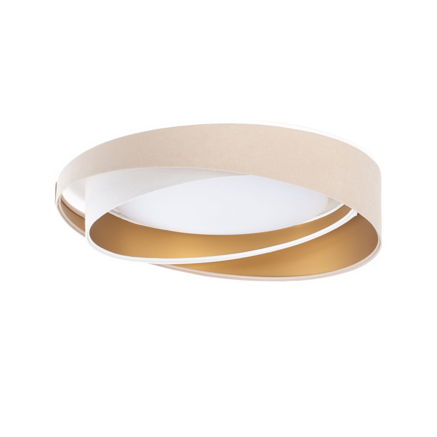 Candeeiro de teto dimerizável SMART GALAXY MODERN LED/24W/230V 3000-6500K diâmetro 55 cm bege/branco/dourado + controlo remoto