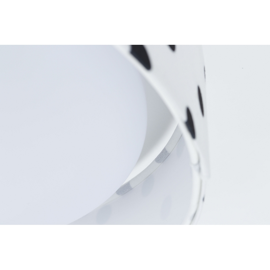 Luminária de teto infantil LED regulável SMART GALAXY KIDS LED/24W/230V 3000-6500K pontos branco/preto + comando à distância