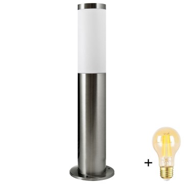 Luminária LED dimerizável para exterior LIVIA 1xE27/6W/230V 2700-6500K Wi-Fi 45 cm IP44 prateada